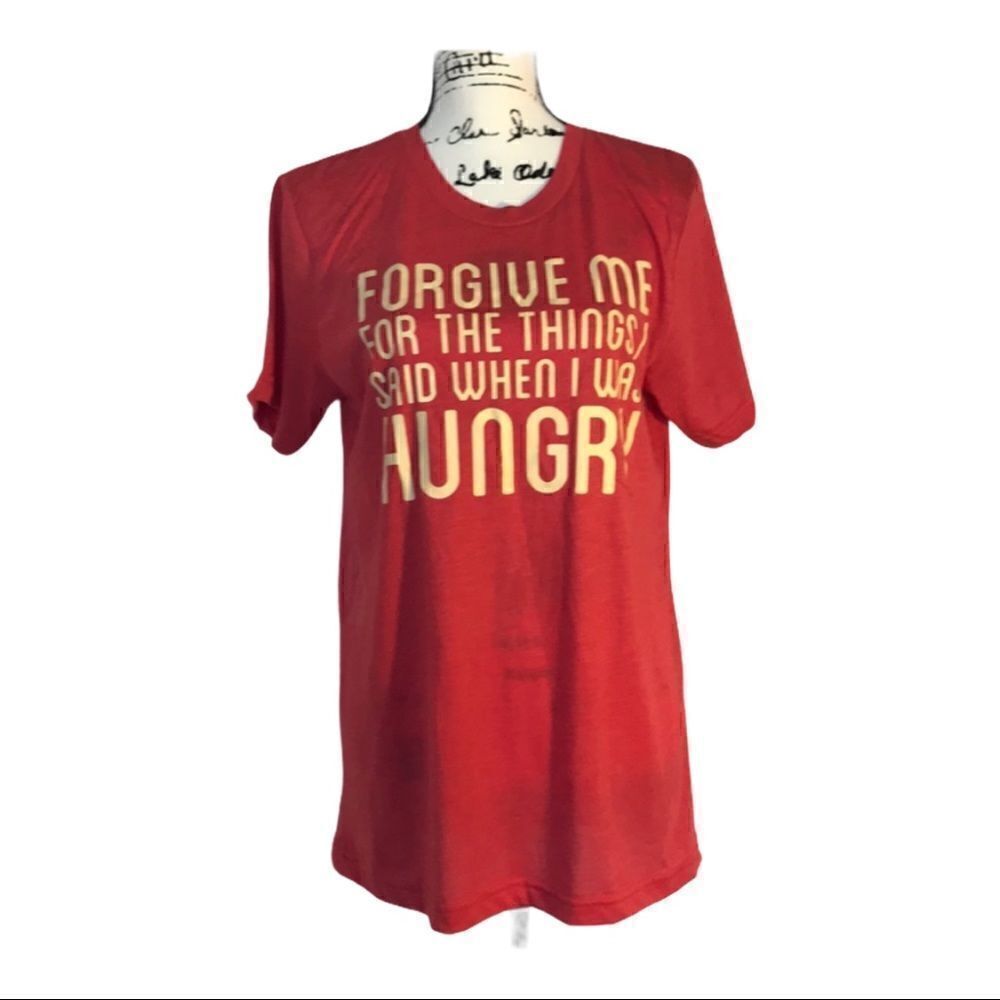 Canvas | Orange scoop neck tee shirt